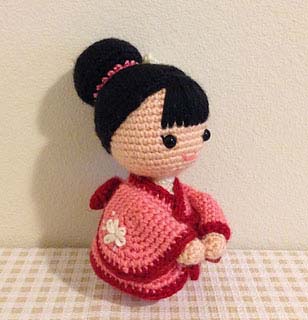 Amigurumi Japon Kız 6 Resim