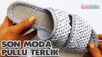 2020 Tığ İşi Yeni Moda Örgü Terlik Yapılışı Açıklamalı Videolu