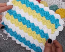 3 Renkli Bebek Battaniye Yapımı
