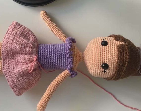 Amigurumi Balerin Bebek Yapımı