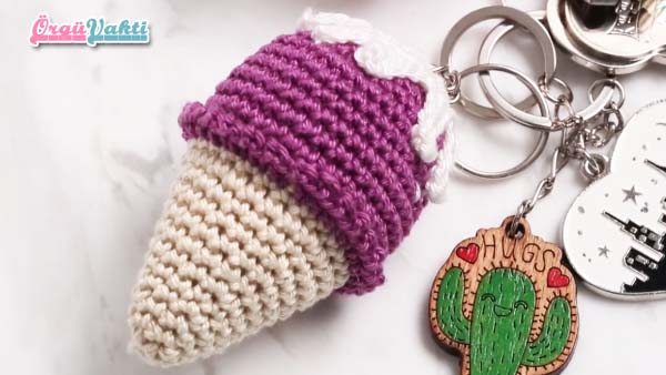 Amigurumi Dondurma Anahtarlık Yapılışı Videolu