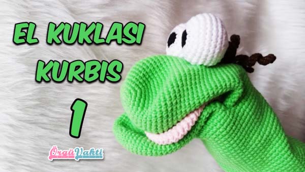 Amigurumi El Kuklası Kurbağa Yapılışı Anlatımlı Türkçe Videolu