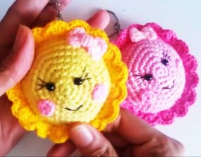 Amigurumi Güneş Anahtarlık Yapımı