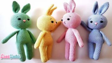 Amigurumi Kolay Oyuncak Tavşan Yapılışı Türkçe Anlatımlı Videolu