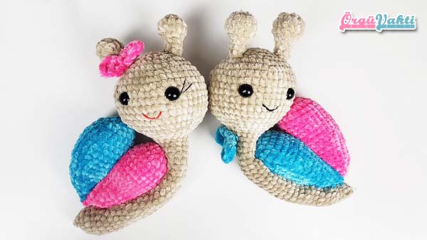 Amigurumi Salyangoz Kalpli Yapılışı Türkçe Videolu