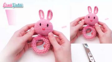 Amigurumi Tavşan Çıngırak Yapılışı Türkçe Videolu