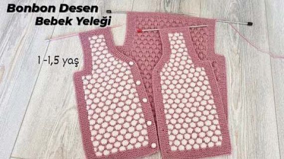 Bonbon Desen Bebek Yeleği