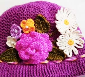 Çiçekli Yazlık Şapka Yapımı