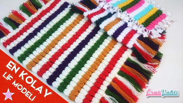 Çok Kolay Kilim Lif Modeli Yapı Türkçe Videolu