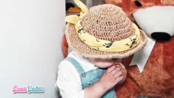 Hasır İple Yazlık Şapka Yapılışı Türkçe Videolu
