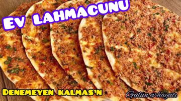 Tavada Lahmacun Tarifi Yapımı