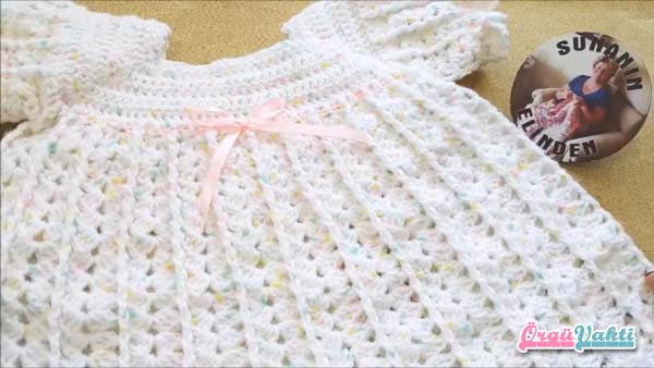 Tini Mini Kız Bebek Elbisesi Yapımı Anlatımlı Videolu