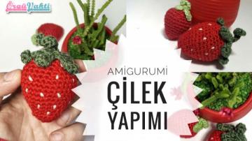Amigurumi Çilek Yapılışı Türkçe Videolu